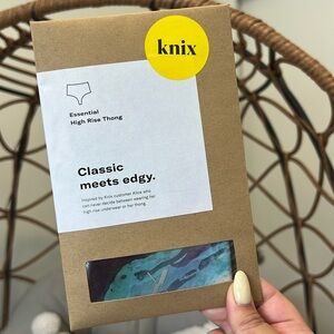 Knix BNIB essential high rise thong L
